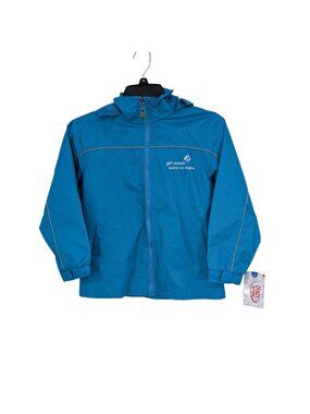 Girl Scouts‎ Greater Los Angeles Youth Hooded Rain Jacket Water Repellent Large